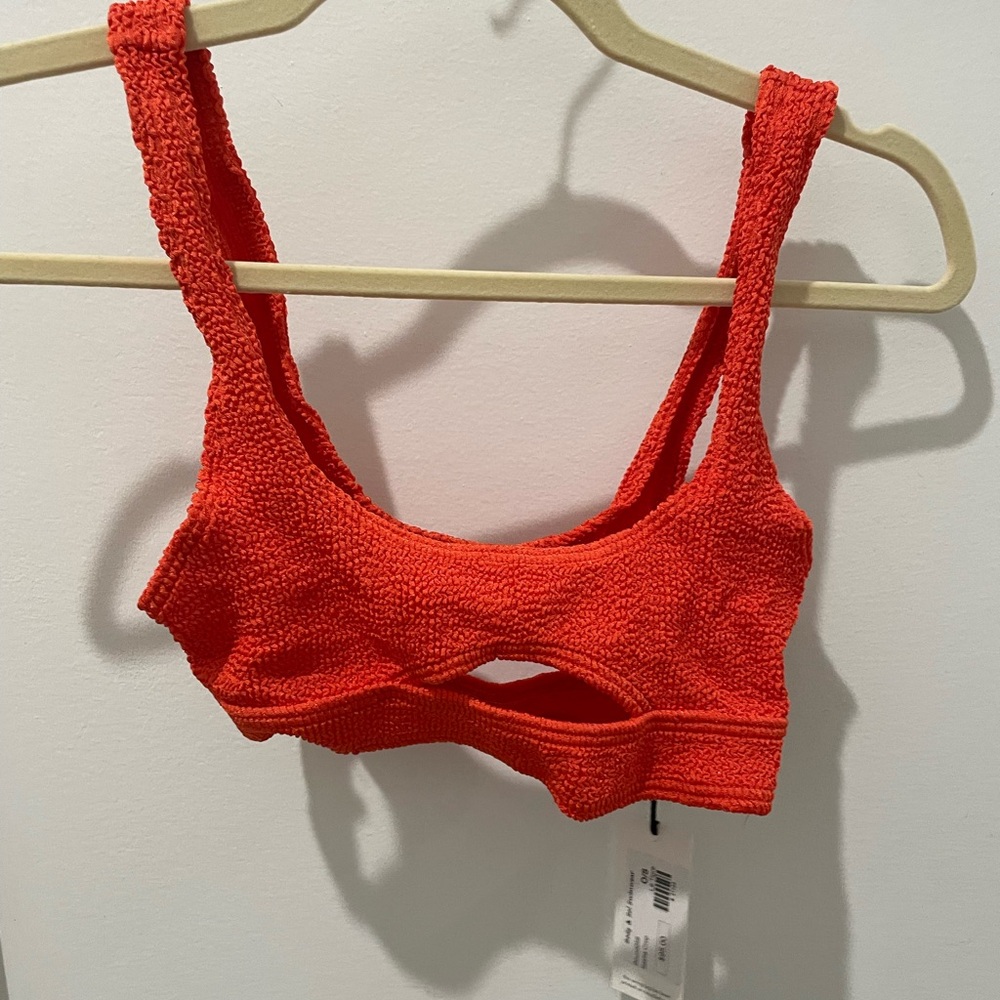 Bound bikini top.
